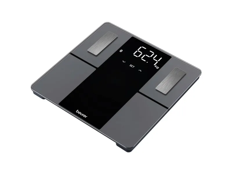 Beurer BF 500 Våg med kroppsanalays 76011 digital Vägningsområde=180 kg Svart Med Bluetooth