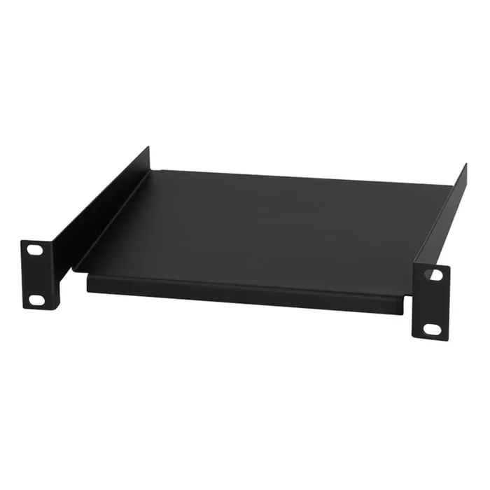 10″-hylla 1U 220 x 150 mm Svart
