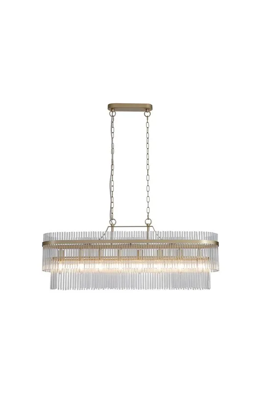 Searchlight - Lara 98cm - Kristallkrona - Borstad guld