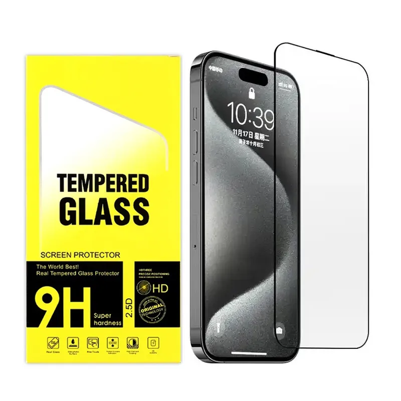 2st Härdat glas iPhone 15 – Skärmskydd (#1062)