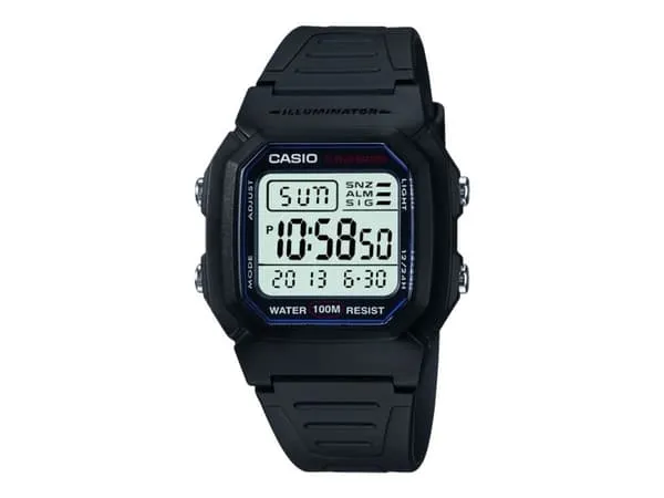 Casio W-800H-1VEF digitalt armbandsur, kvarts, 100M vattentålighet