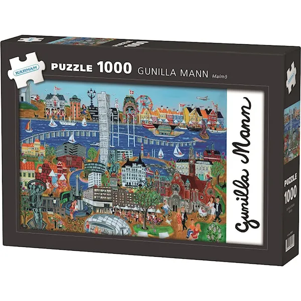 Gunilla Mann Malmö Pussel 1000 bitar Kärnan