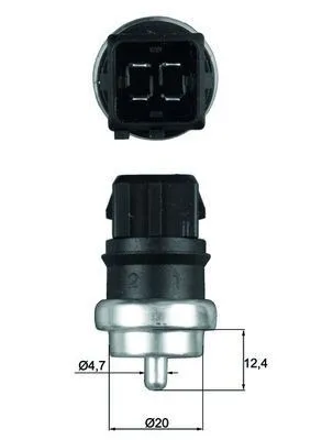 Kylvätsketemperatursensor MAHLE TSE 14