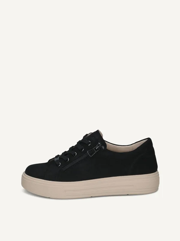 CAPRICE Sneaker, black, made of Leather, Size 37.5