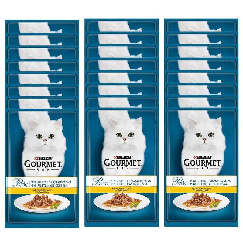 Gourmet Perle Minifiléer i Sås Kyckling 26×85 g