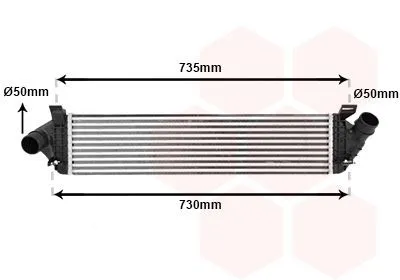 Intercooler VAN WEZEL 59004134