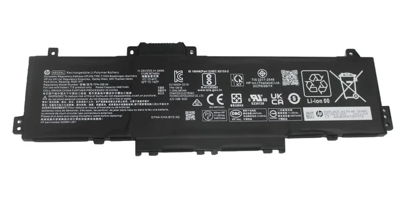 HP N21969-005 Laptop Batteri, 41Wh, 3.75Ah -AE03XL