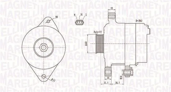 Generator MAGNETI MARELLI 063731893010