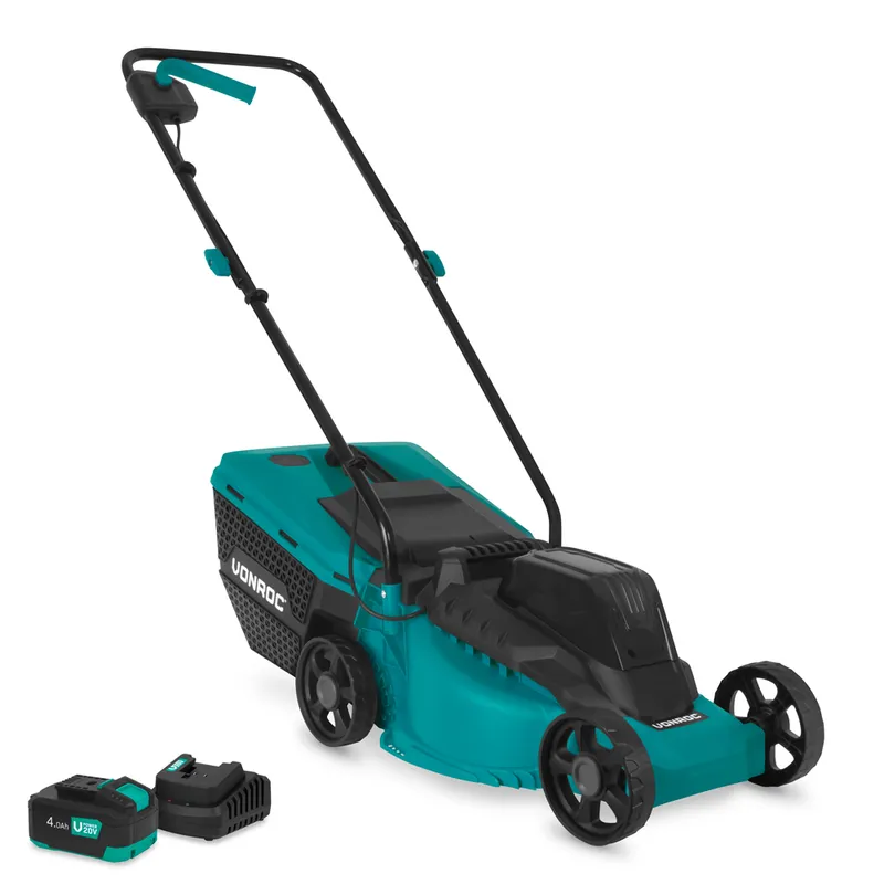 Batteridriven gräsklippare 20V - borstlös - 32 cm | Inkl. 4.0 batteri och laddare