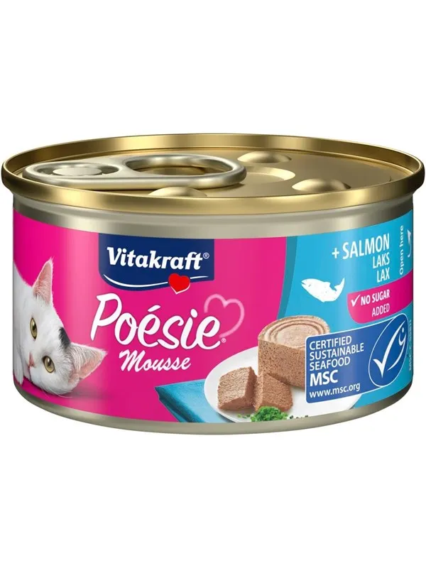 Vitakraft Poesie Mousse, Lax 85gr
