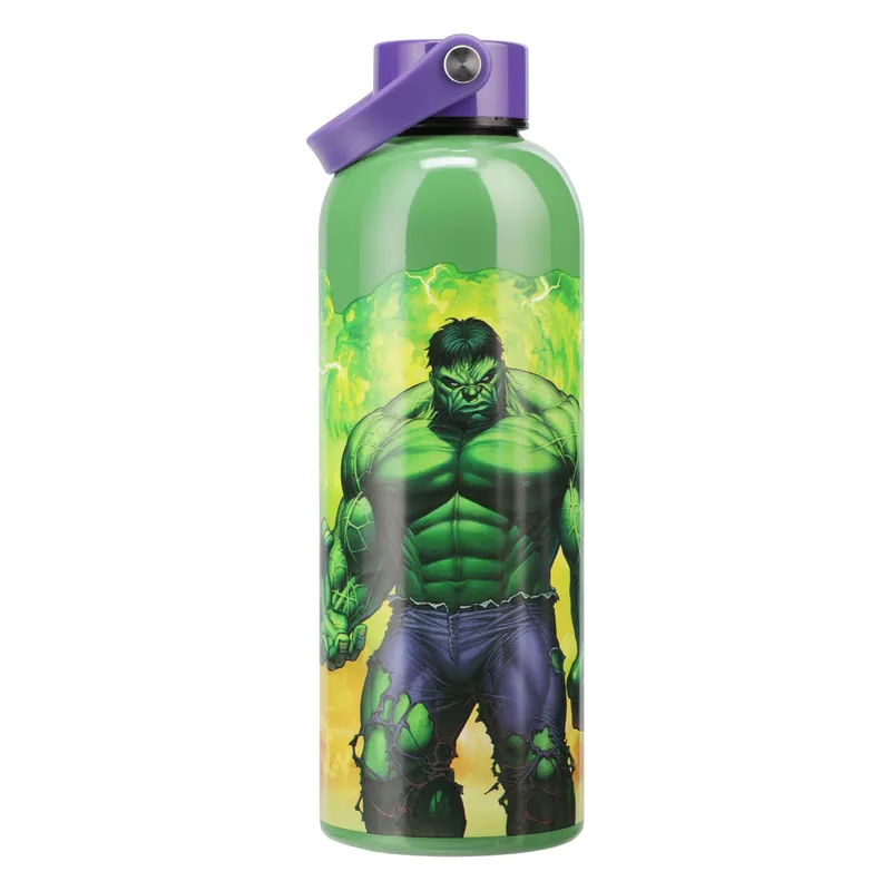 Paladone - Marvel - Hulk Metal Water Bottle with Carry Loop - Vattenflaska