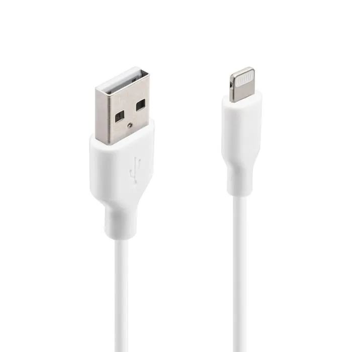 Linocell USB-A till Lightning-kabel Vit 2 m