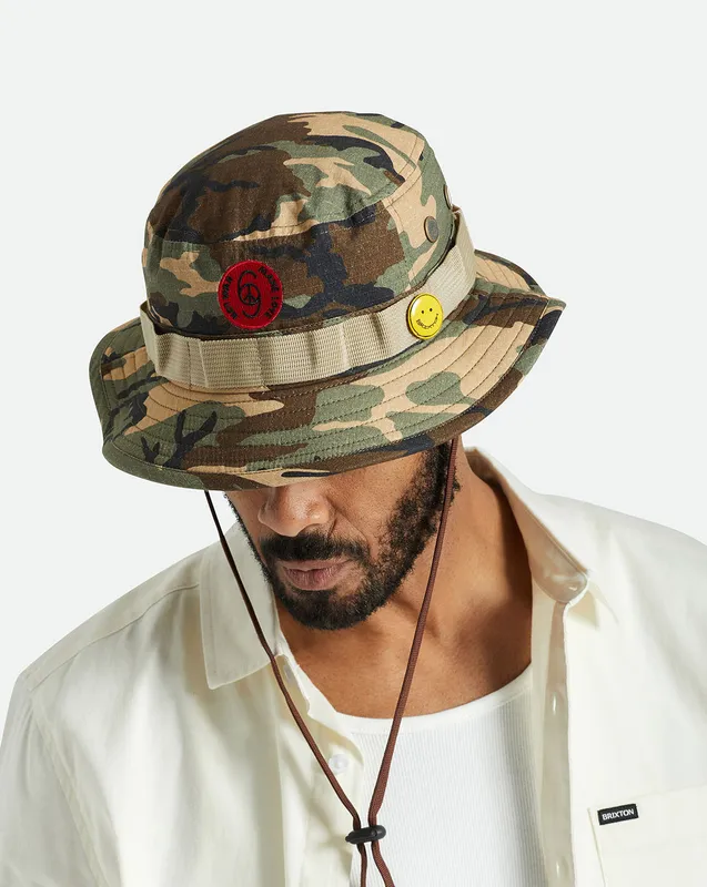 Brixton Love Packable Bucket Hat Svart, Oliv, Brun