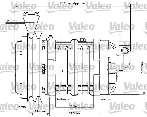 Kompressor, klimatanläggning VALEO 815842