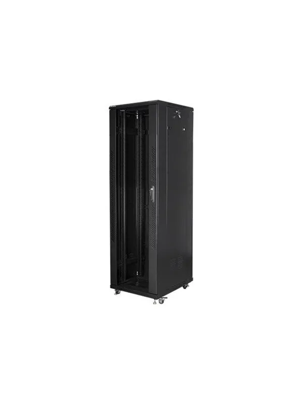 Lanberg FF01 series V2 - rack - flat pack LCD with mesh door 600×1000 - 42U