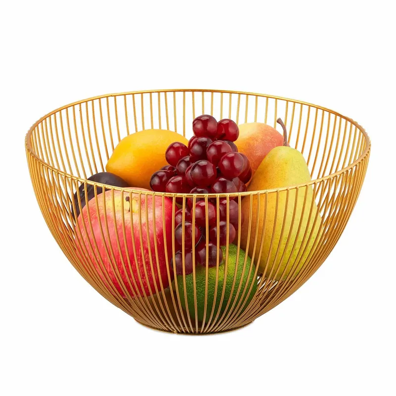 Fruktskål i guldmetall
