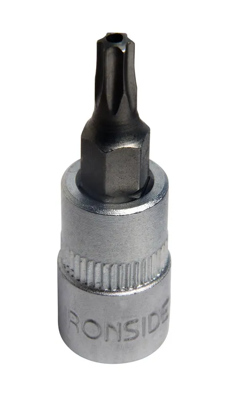 Ironside 116410 Bitshylsa torx, med hål, 1/4″ TX30