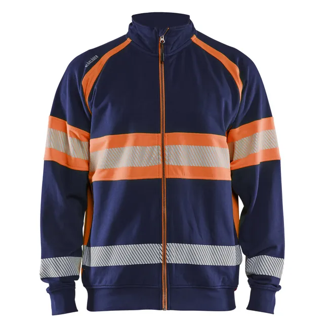 VARSELTRÖJA 3551 1158 MARINBLÅ/VARSELORANGE 4XL | Beijerbygg Byggmaterial