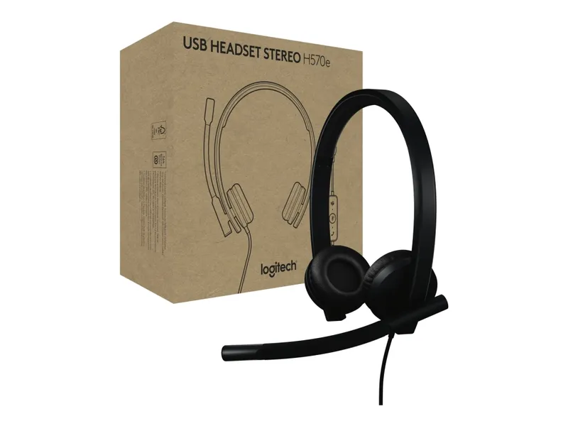 Logitech H570e Stereo Usb-a Microsoft Teams Svart