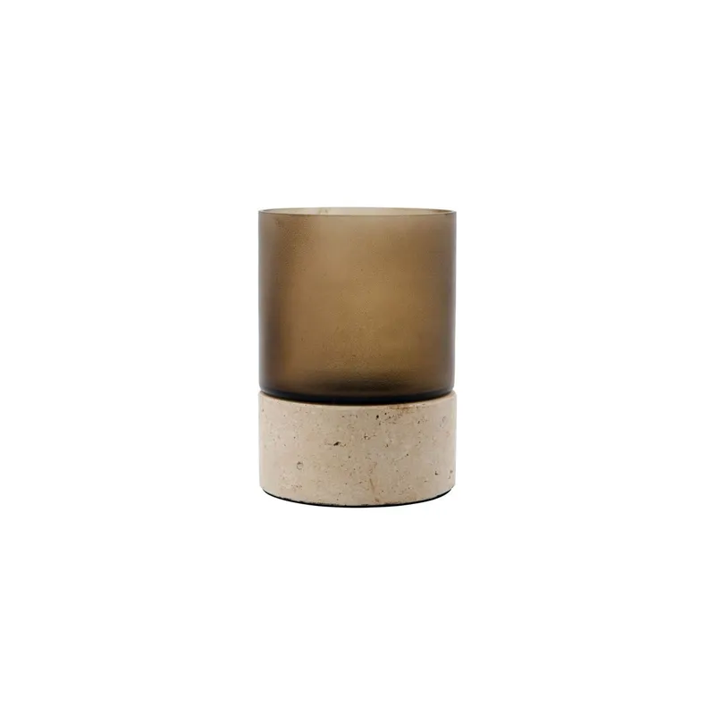 House Doctor Rivo ljusstake 14 cm Brun