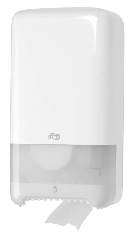 Dispenser toalettpapper T6 - Tork Komp Auto Shift vit plast