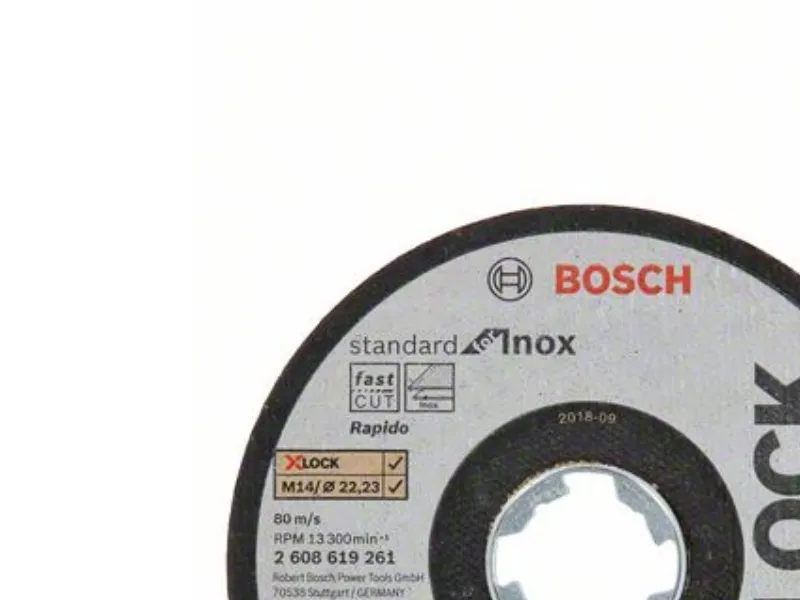 Bosch X-LOCK Standard for Inox 10 × 115 × 1 × 22,23 mm rak sågning WA 60 T BF, 10 x 115 x 1 x 22.23 mm