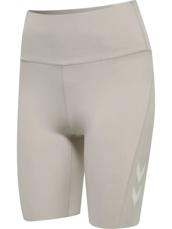 Hummel Grace High Waist Tight Shorts - Chateau Gray - Small - Kvinnor