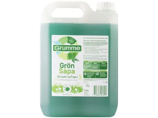 Såpa Grön Grumme 5 liter