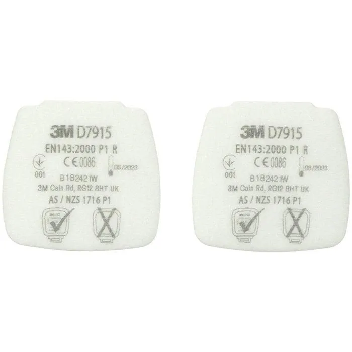 3M Secure Click D7915 Partikelfilter till 800-serien, 4-pack P1 R
