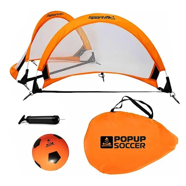Pop-up Mål Set med Boll och Pump SportMe