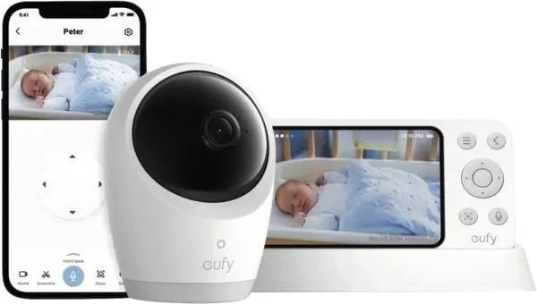 Eufy Baby Monitor E21 Svart, Vit E8354321