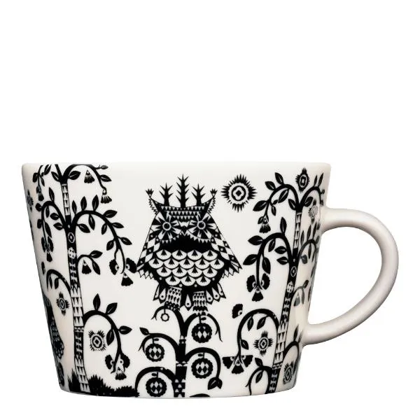 Iittala – Taika – Kaffekopp 20 cl med fat 15 cm Svart Design Klaus Haapaniemi