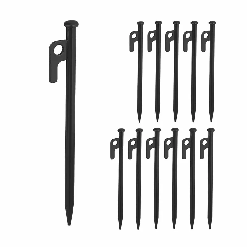 Rockpinnar svart set om 12 st