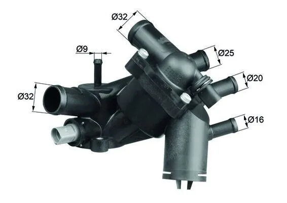 Termostat, kylvätska MAHLE TM 5 109