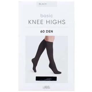 Pierre Robert LaMote Basic Knee Highs 60 DEN Black 36-41