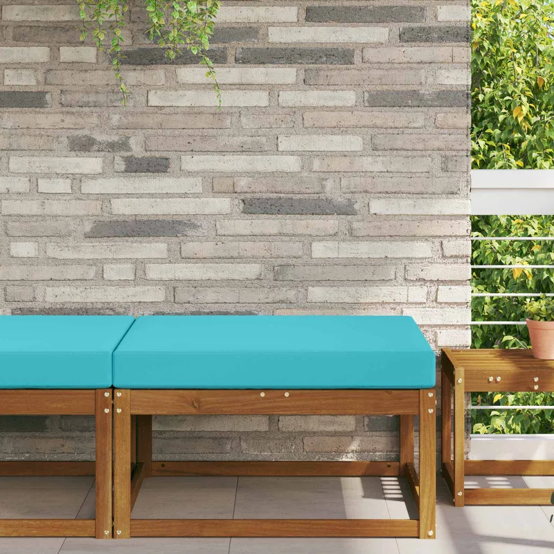 vidaXL Utomhus Soffa Kudde Tyg Turkos 80 x 80 cm