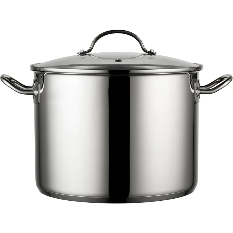 Funktion Stor Gryta 10 Liter Rostfrittmed Glaslock