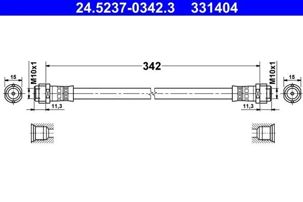 Bromsslang ATE 24.5237-0342.3