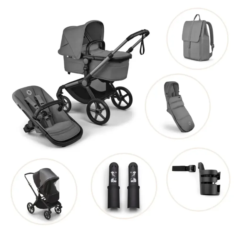 Bugaboo Fox 5 Renew Barnvagn - Moon Grey/Graphite