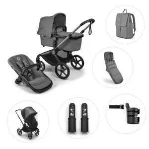 Bugaboo Fox 5 Renew Barnvagn - Moon Grey/Graphite