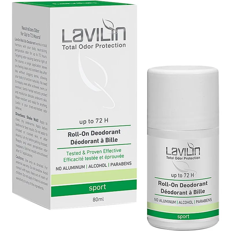 Lavilin 72 h Deodorant Roll-on Sport With Probiotics – 80 ml