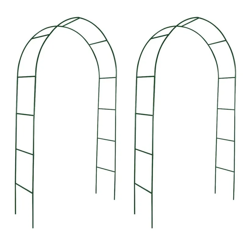 2x Trädgårdsrosbåge Pergola Spaljé Rospelare