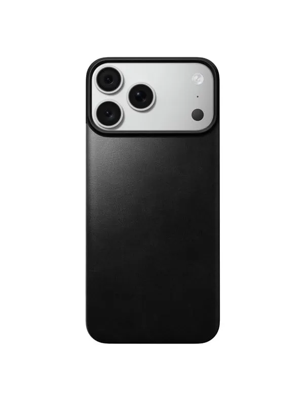 Nomad Magnetic Leather Back - black (Horween) - Magsafe - iPhone 18 Pro Max/17 Pro Max