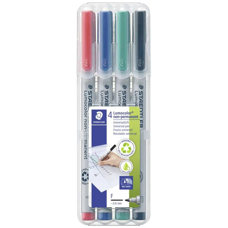Penna Faber-Castell Fine vattenbaserad 4/set