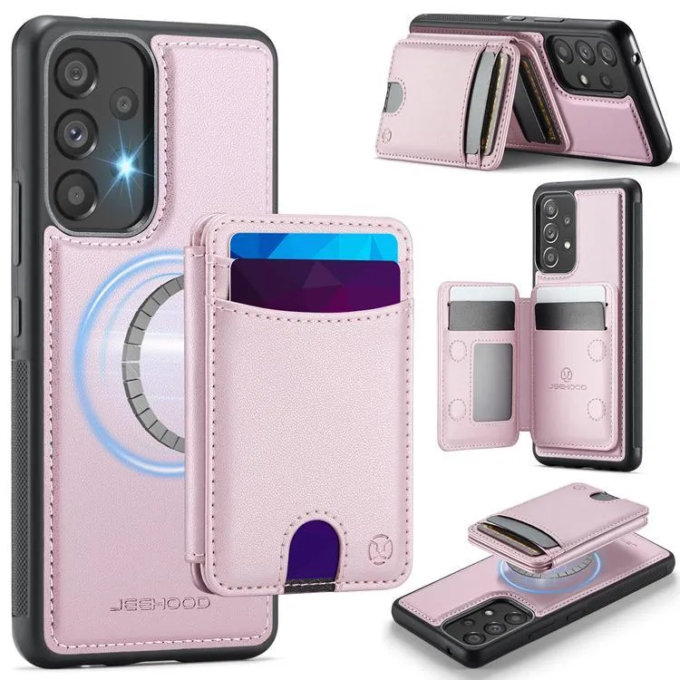JEEHOOD Samsung Galaxy A53 5G Mobilskal KonstLäder – Rosa