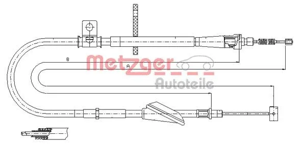 Handbromsvajer METZGER 11.5741