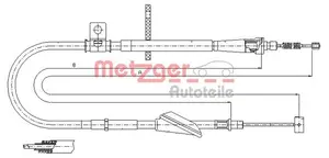 Handbromsvajer METZGER 11.5741