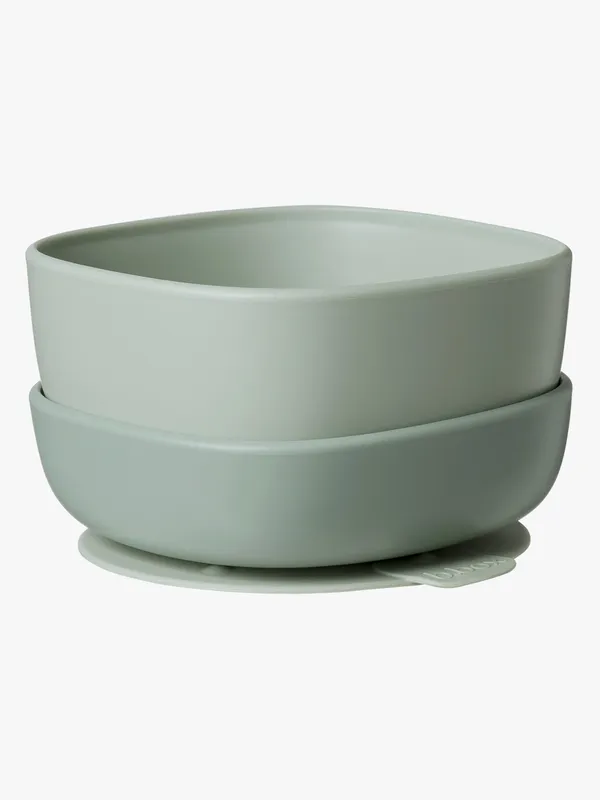 b.box Skålar med Sugpropp 2-Pack, Sage