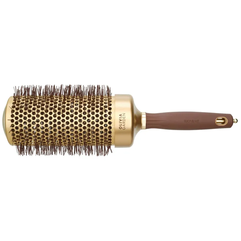 Olivia Garden Expert Blowout Speed Wavy Bristles Gold & Brown 65 mm