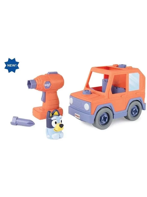 Bluey Bil – 22 cm – Bygg-A-Buddy – 13 Delar – Motoriserad bil &